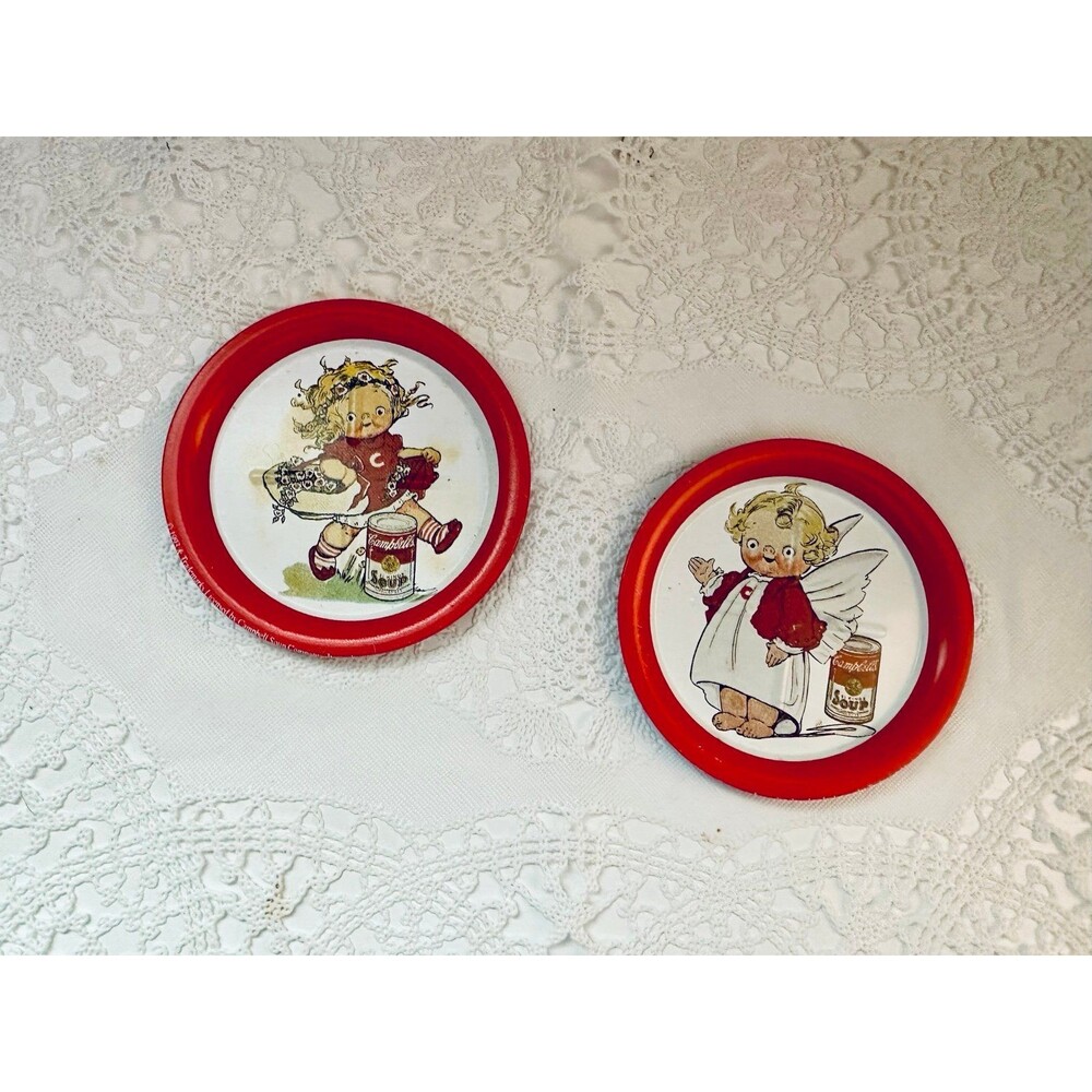 Campbell's Soup Kids Collector Plates Set of 2 Vintage